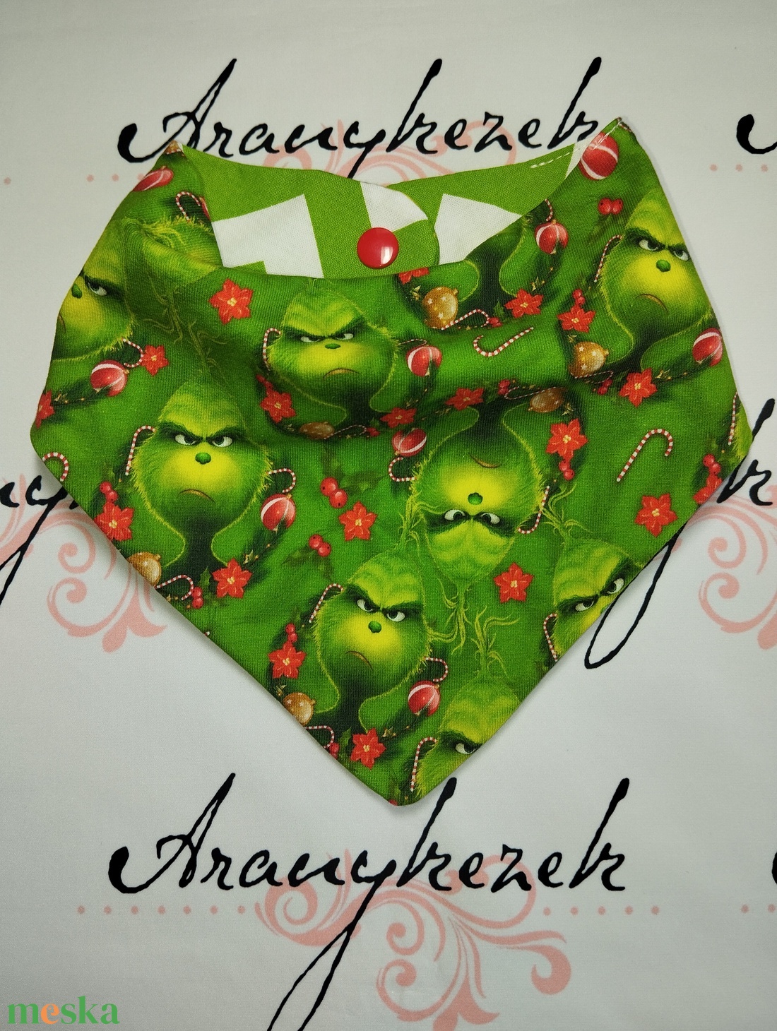 Grincs-Nyálkendő - ruha & divat - babaruha & gyerekruha - előke & nyálkendő - Meska.hu Grincs-Nyálkendő - ruha & divat - babaruha & gyerekruha - előke & nyálkendő - Meska.hu