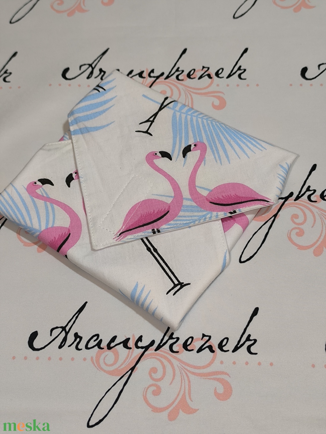 Flamingós-újraszalvéta - táska & tok - uzsonna- & ebéd tartó - szendvics csomagoló - Meska.hu Flamingós-újraszalvéta - táska & tok - uzsonna- & ebéd tartó - szendvics csomagoló - Meska.hu