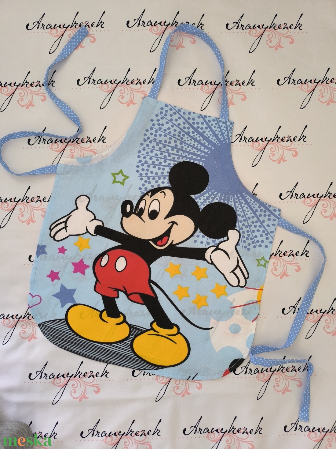 Kötény ovisoknak-Mickey egeres - otthon & életmód - konyhafelszerelés, tálalás - konyhai textil - kötény - Meska.hu