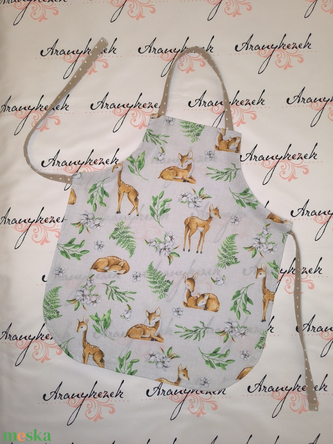Kötény ovisoknak-őzikés - otthon & életmód - konyhafelszerelés, tálalás - konyhai textil - kötény - Meska.hu Kötény ovisoknak-őzikés - otthon & életmód - konyhafelszerelés, tálalás - konyhai textil - kötény - Meska.hu