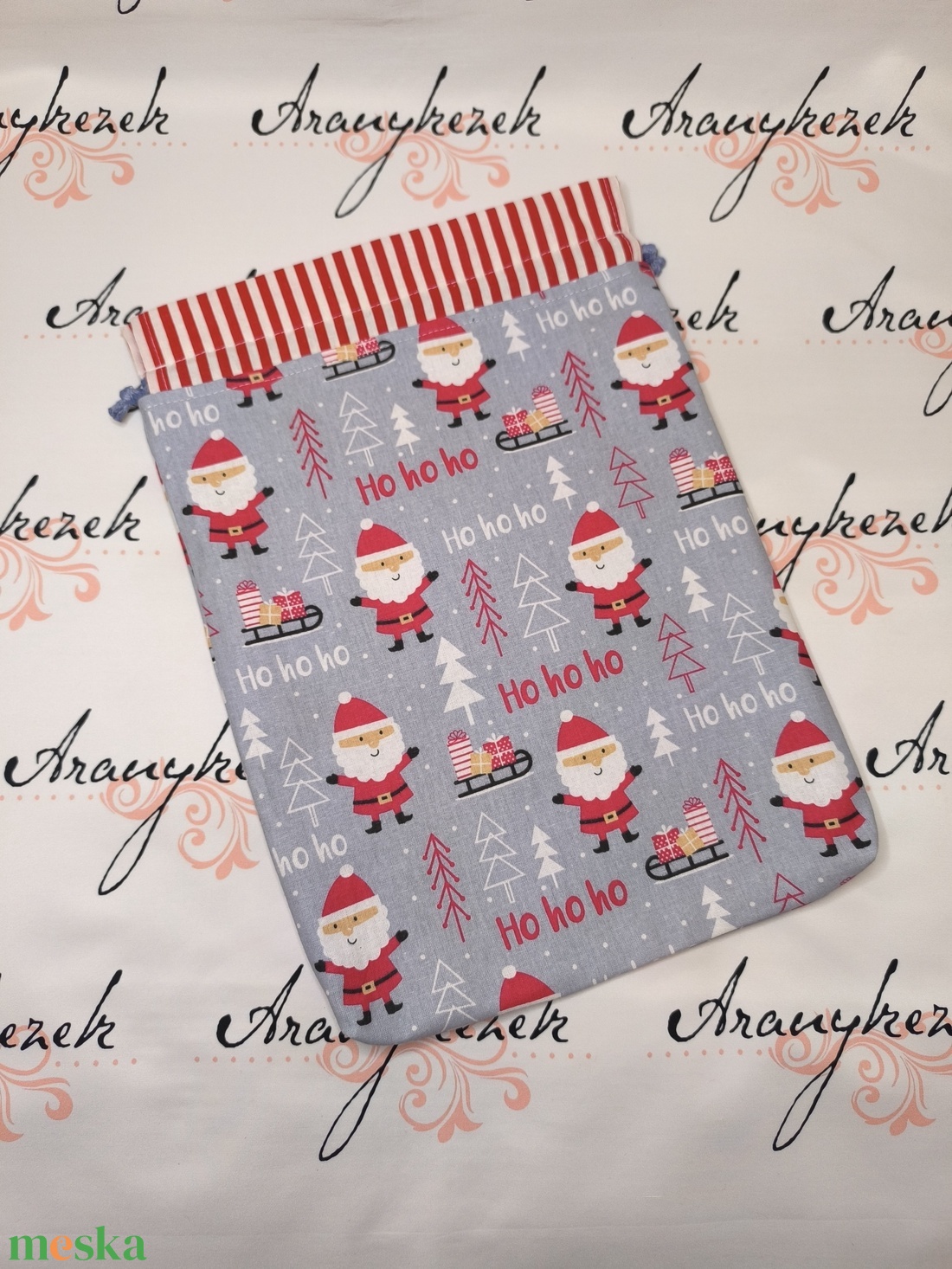 Mikulás zsák - karácsony - mikulás - mikulás zsák - Meska.hu