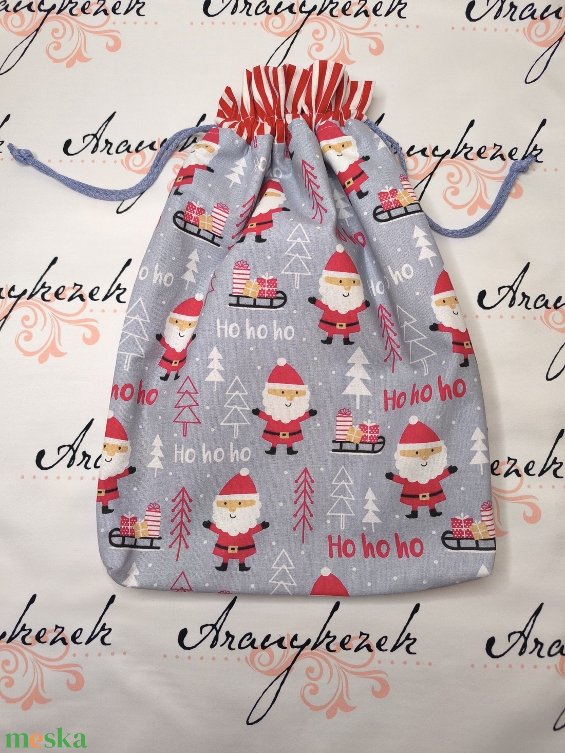 Mikulás zsák - karácsony - mikulás - mikulás zsák - Meska.hu