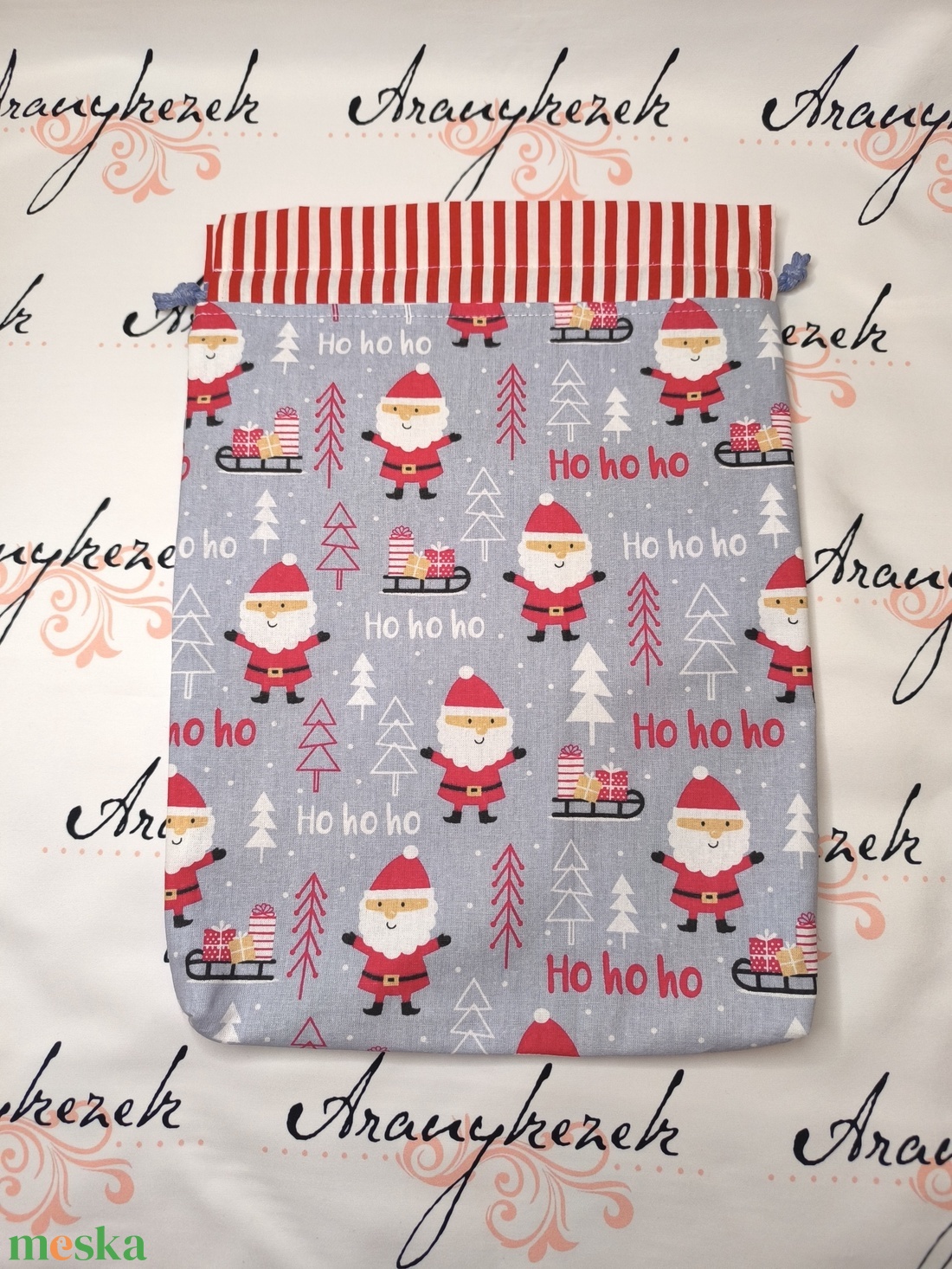 Mikulás zsák - karácsony - mikulás - mikulás zsák - Meska.hu