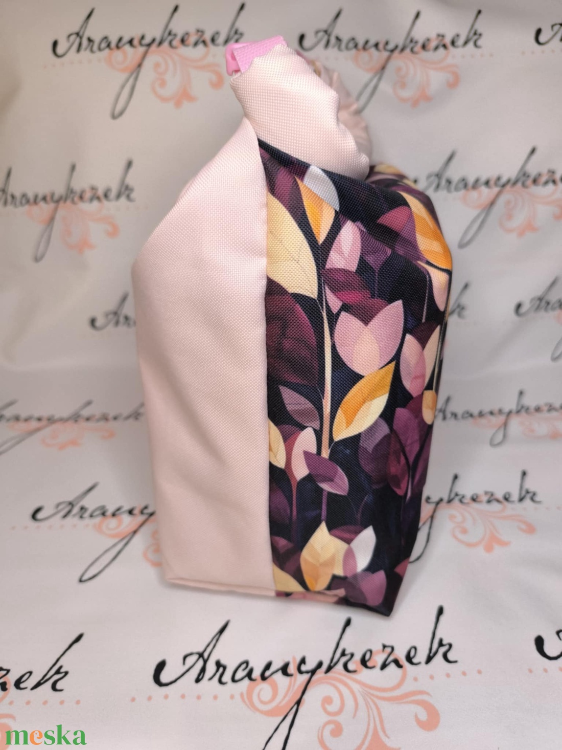 Leveles-Vízálló uzsonnás tasak kézben vihető-PUL béléssel-Vállon is viheted egy megvásárolható pánttal - táska & tok - uzsonna- & ebéd tartó - ebéd tasak, doboz - Meska.hu