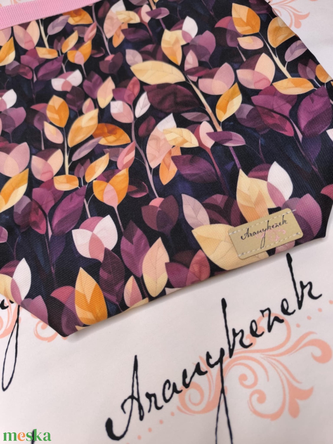 Leveles-Vízálló uzsonnás tasak kézben vihető-PUL béléssel-Vállon is viheted egy megvásárolható pánttal - táska & tok - uzsonna- & ebéd tartó - ebéd tasak, doboz - Meska.hu