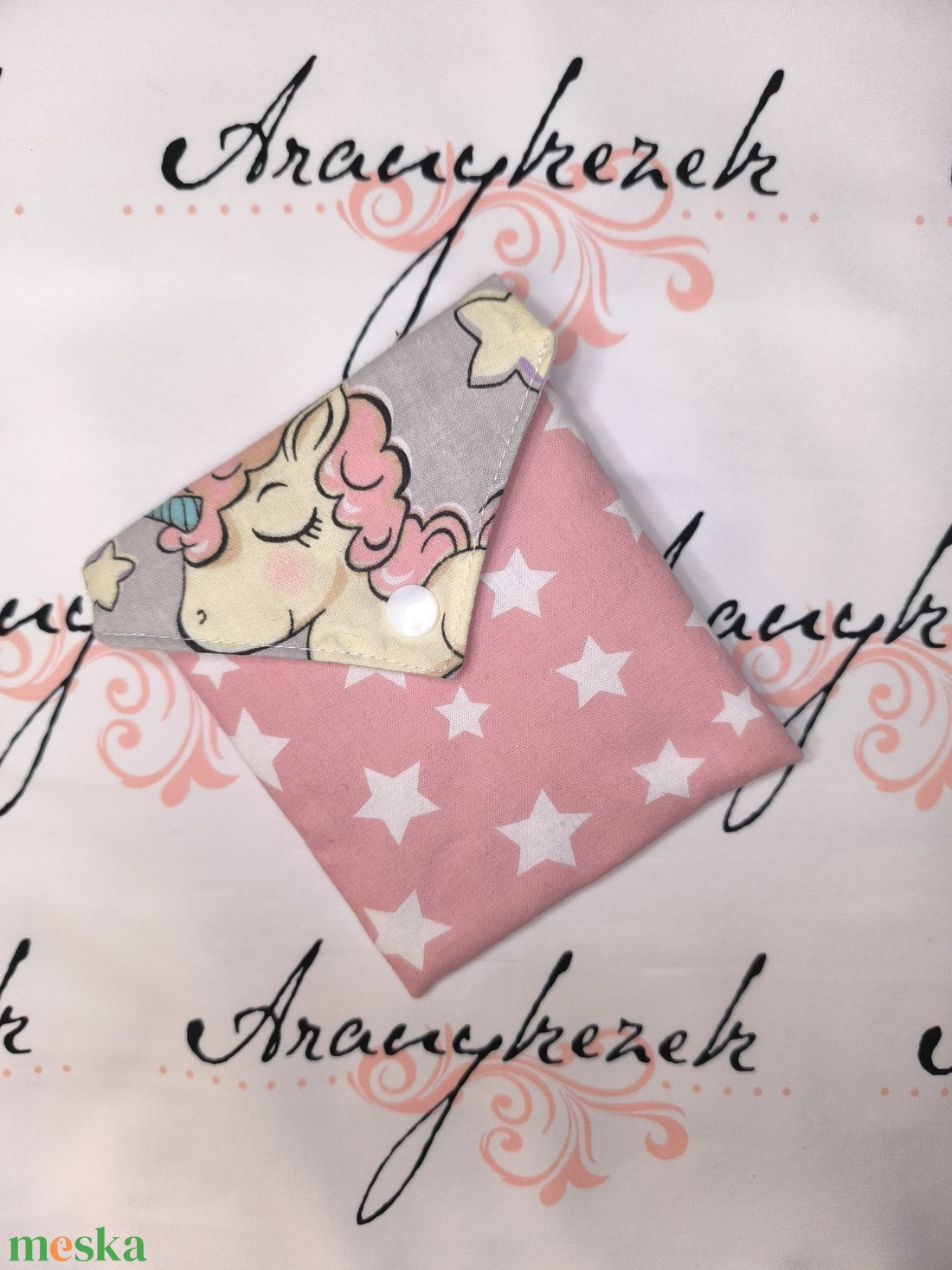 Unikornisos arctisztító korong 8db+neszesszer - szépségápolás - arcápolás - arctisztító korong - Meska.hu