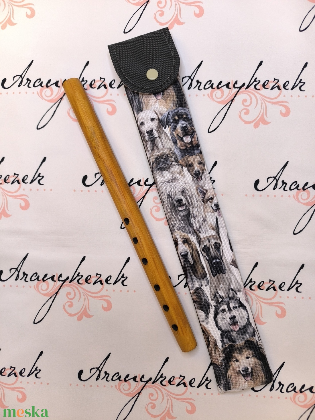 Kutyás 5.-vízlepergetős vászonból-furulyatok   - könyv & zene - hangszer & hangszertok - Meska.hu