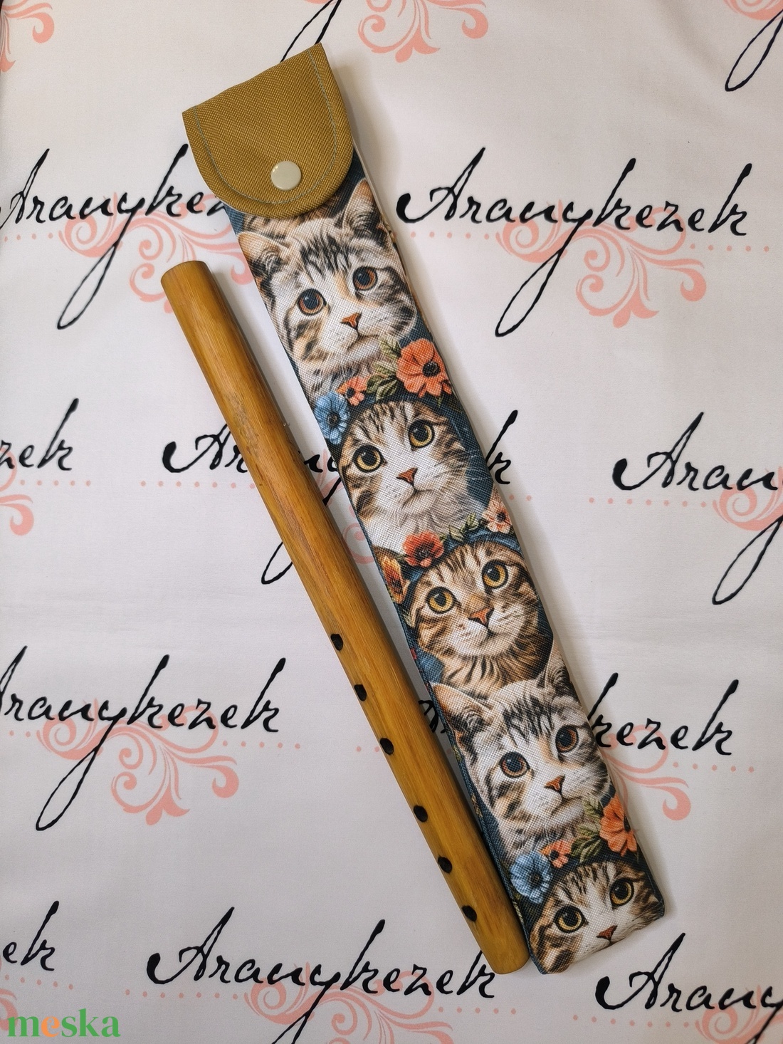 Cicás-vízlepergetős vászonból-furulyatok   - könyv & zene - hangszer & hangszertok - Meska.hu