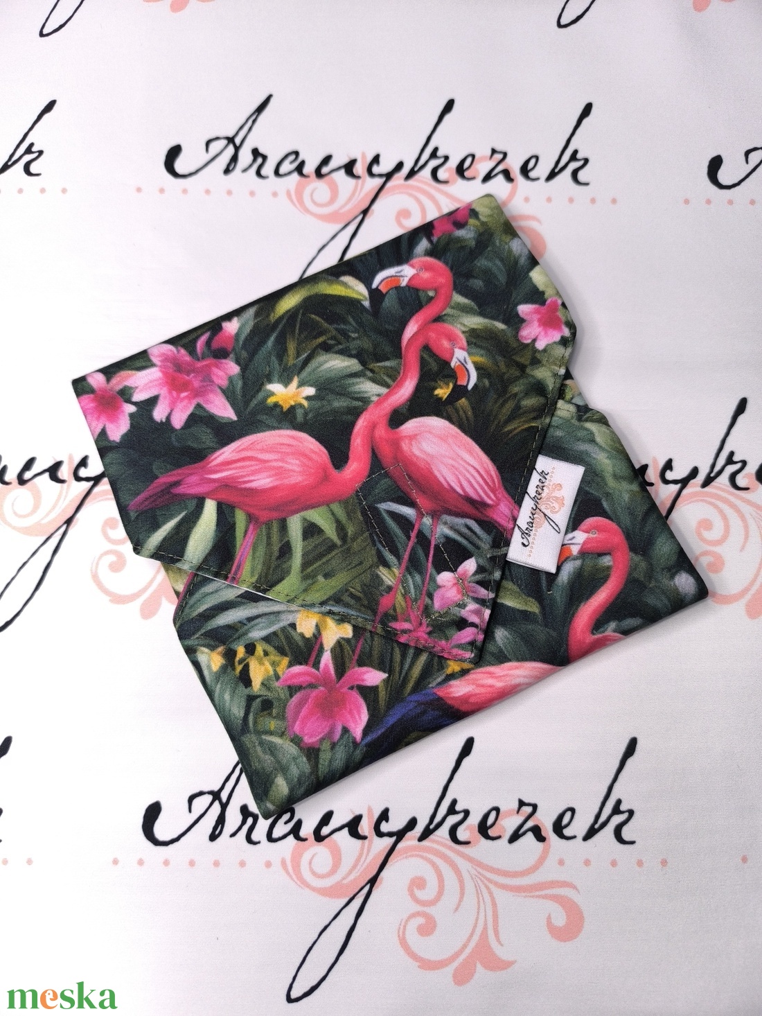Csodálatos flamingók-újraszalvéta-prémium minőségű pamutvászonból  - táska & tok - uzsonna- & ebéd tartó - szendvics csomagoló - Meska.hu