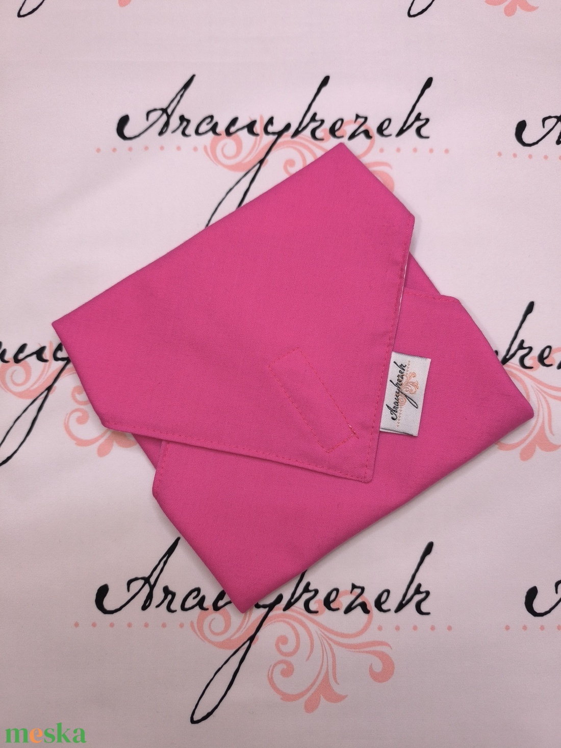 Pink-újraszalvéta  - táska & tok - uzsonna- & ebéd tartó - szendvics csomagoló - Meska.hu