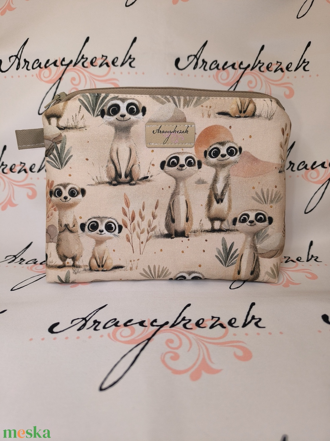 Szurikáta -neszesszer XL méretben  - táska & tok - neszesszer - Meska.hu