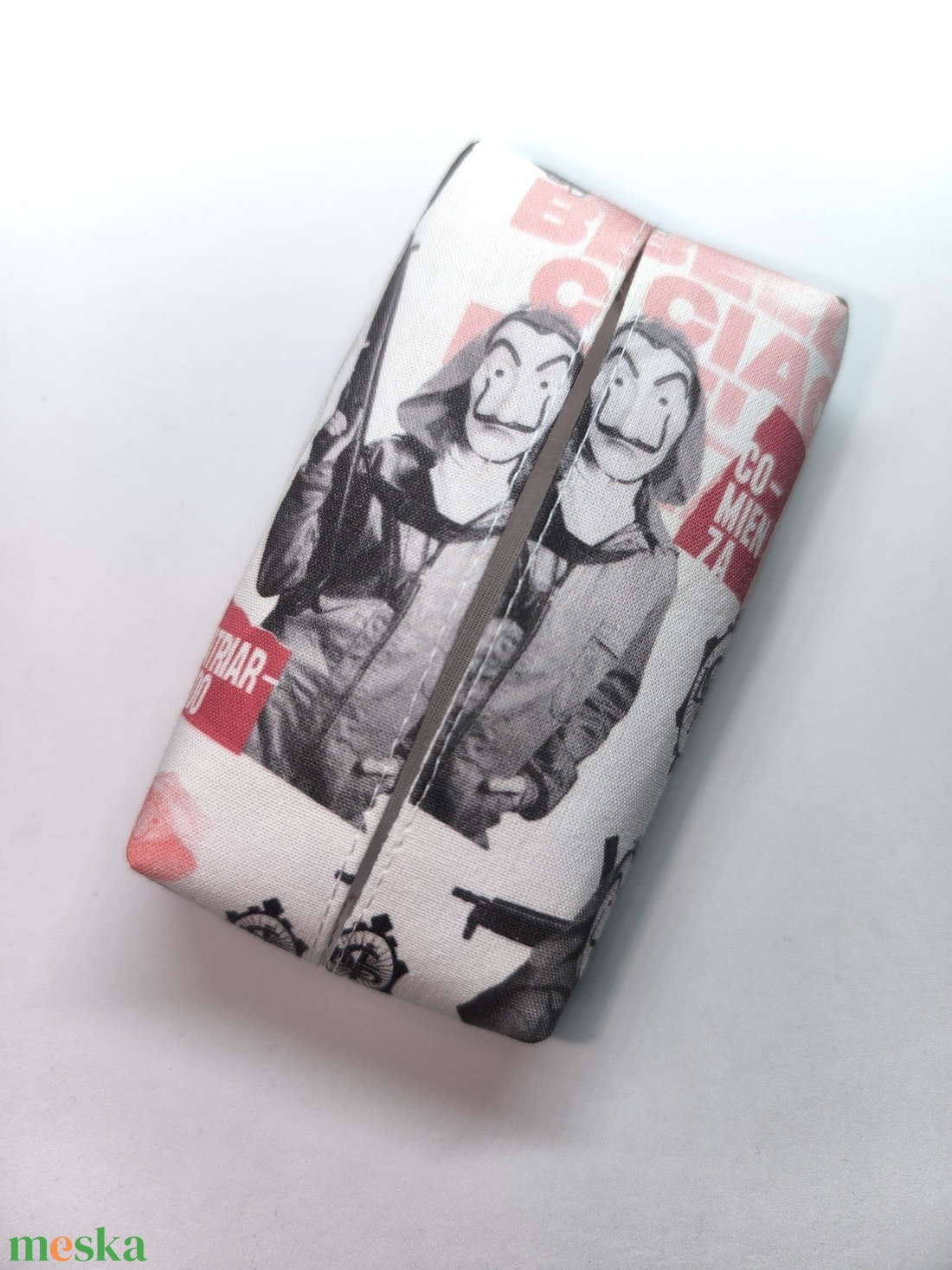 A nagy pénzrablás-bélelt papírzsebkendő tartó - táska & tok - pénztárca & más tok - zsebkendőtartó tok - Meska.hu