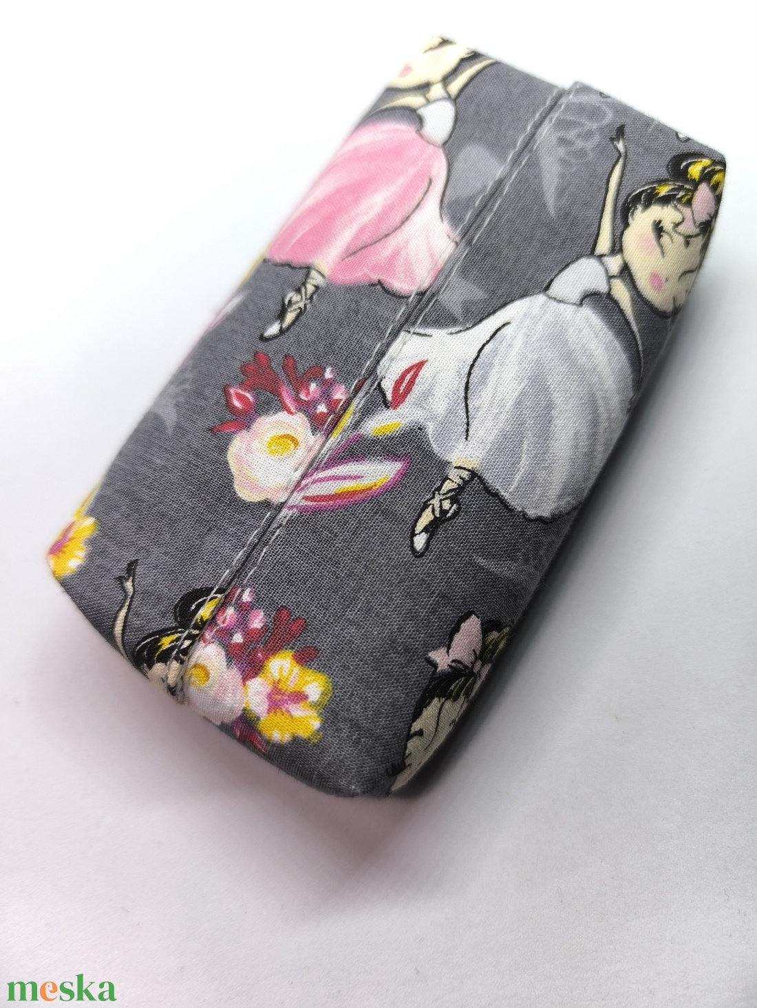 Balerinák-bélelt zsepitartó - táska & tok - pénztárca & más tok - zsebkendőtartó tok - Meska.hu