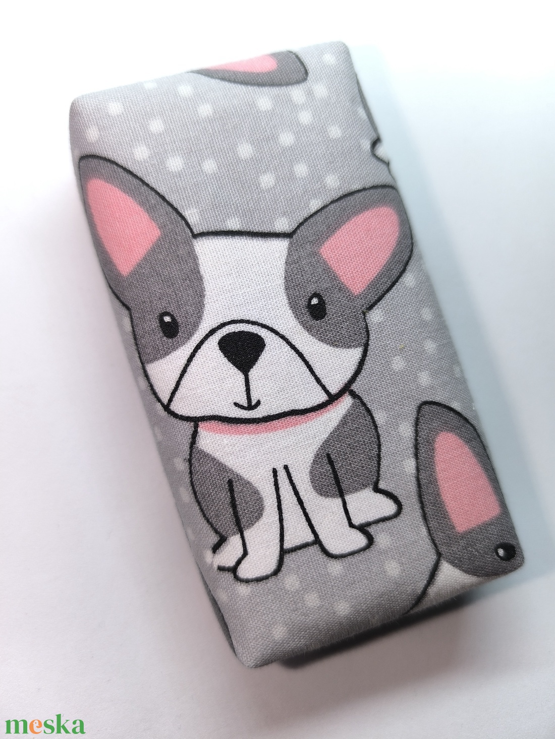 Francia bulldog bélelt zsepitartó - táska & tok - pénztárca & más tok - zsebkendőtartó tok - Meska.hu