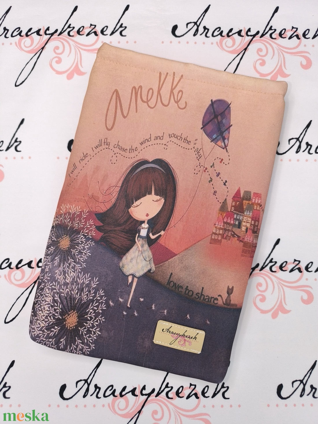 Könyvtok-tablet vagy e-book tok KISEBB méretű  - könyv & zene - könyvtok - Meska.hu