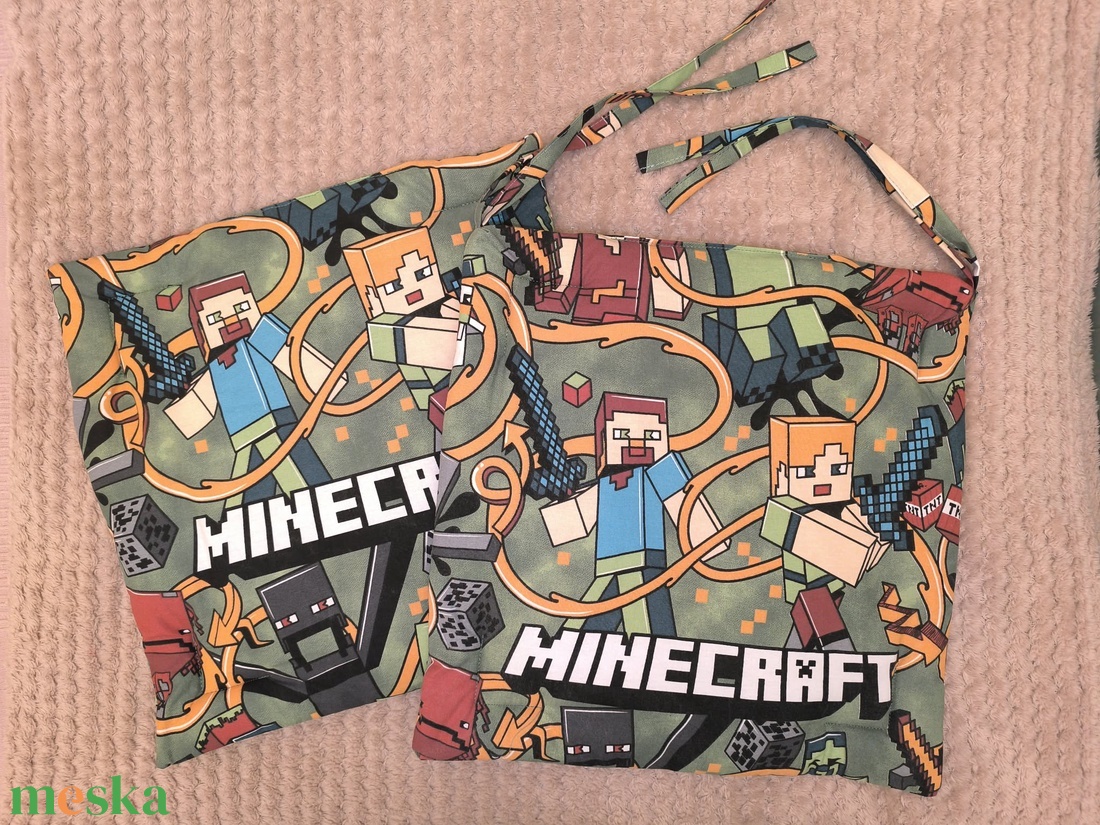 Minecraft mintás-ülőpárna - otthon & életmód - lakástextil - székpárna, huzat - Meska.hu