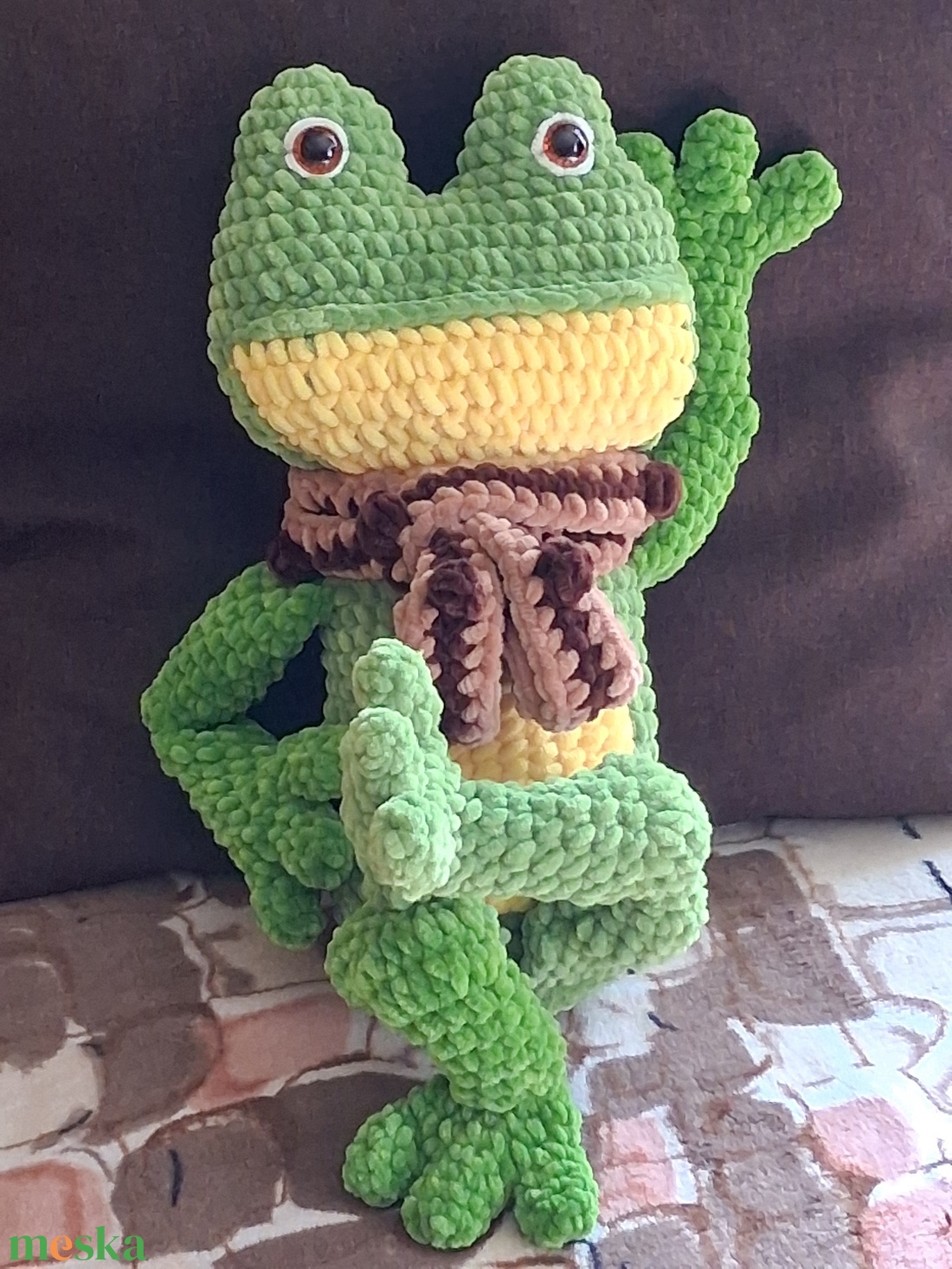 Brekuci a béka - játék & sport - plüssállat & játékfigura - béka - Meska.hu