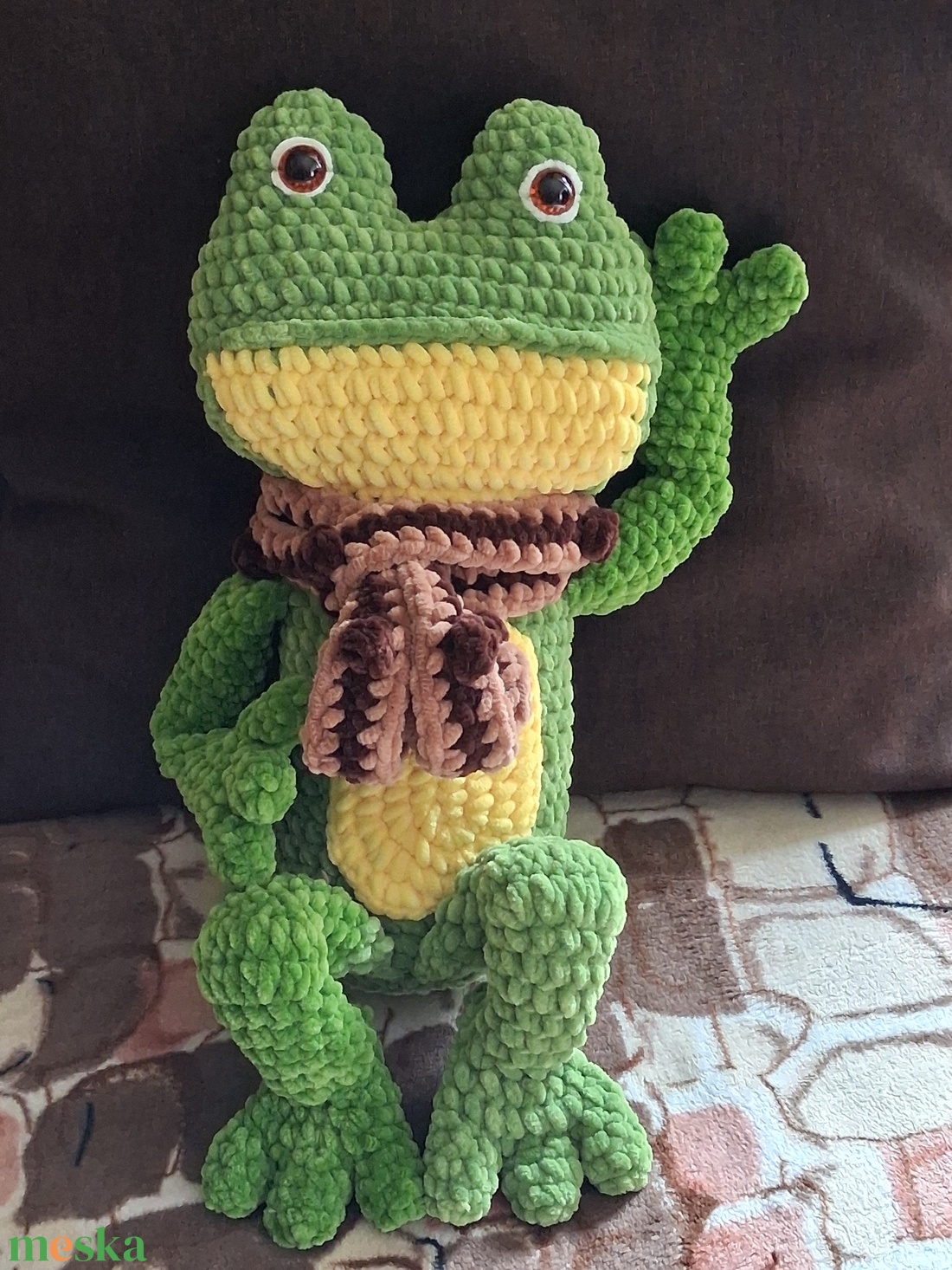 Brekuci a béka - játék & sport - plüssállat & játékfigura - béka - Meska.hu