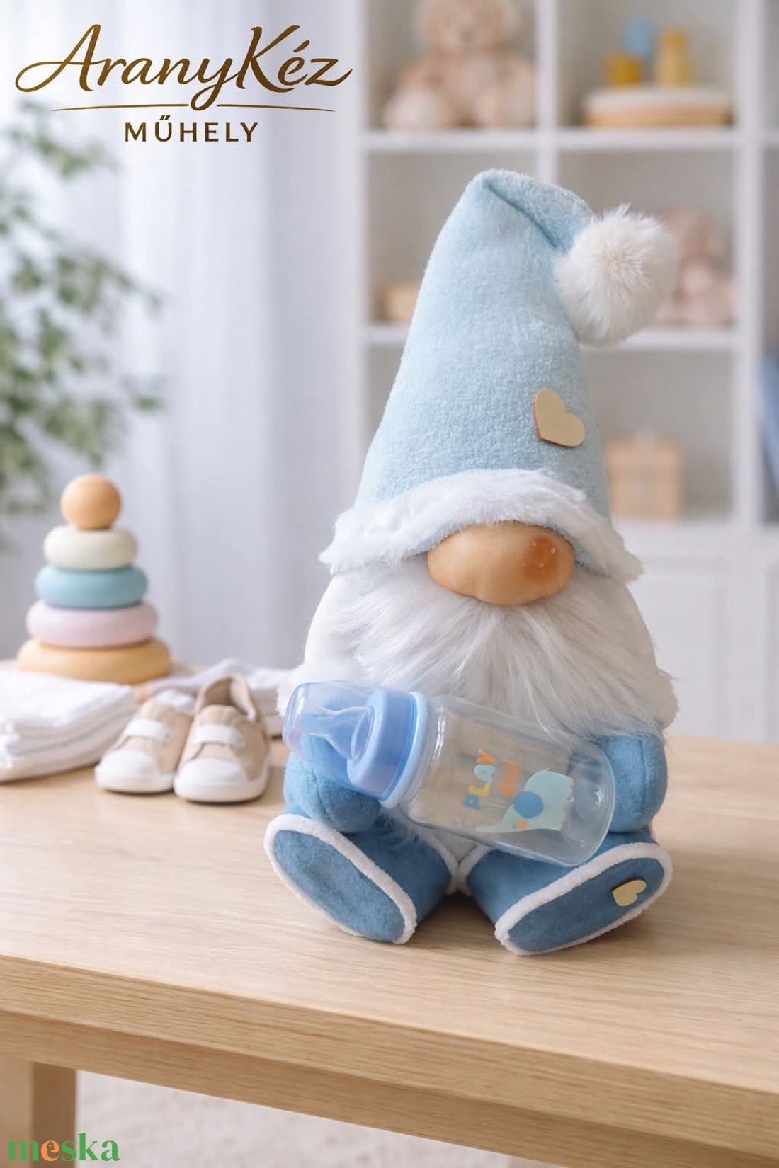 Babaváró manó - baba - mama - keresztelő kellékek - keresztelőajándékok - Meska.hu