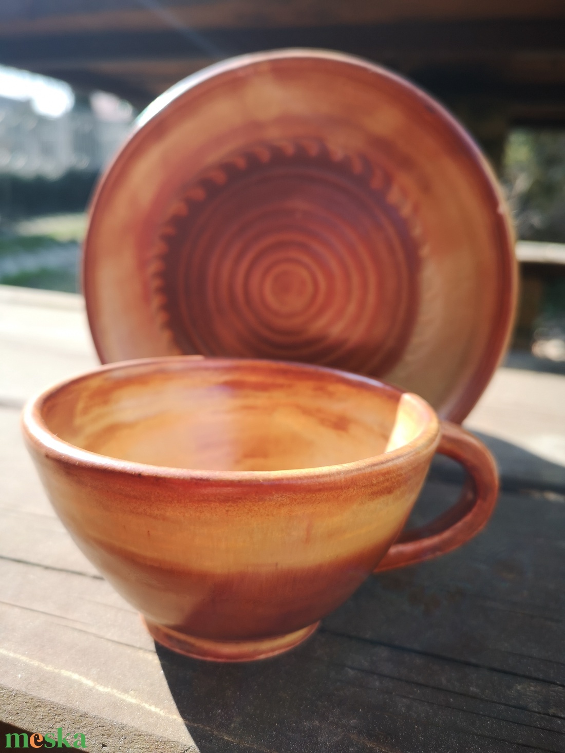 Kávéscsésze alátéttel - otthon & életmód - konyhafelszerelés, tálalás - tálalás - bögre & csésze - Meska.hu