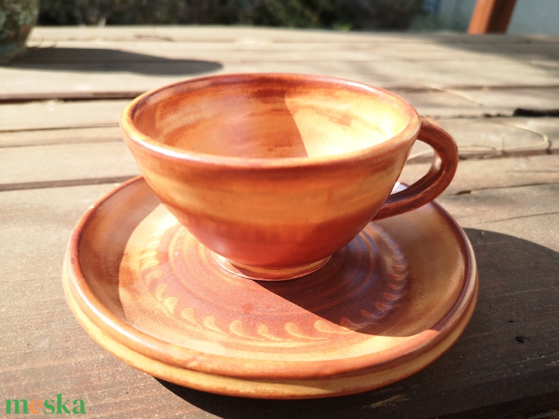 Kávéscsésze alátéttel - otthon & életmód - konyhafelszerelés, tálalás - tálalás - bögre & csésze - Meska.hu