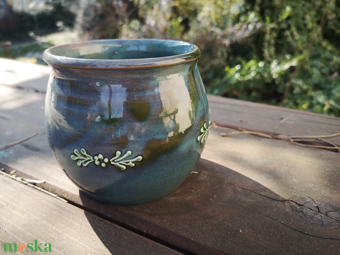 Kerámia kaspó - otthon & életmód - virágdekoráció - virágtartó - kaspó - Meska.hu
