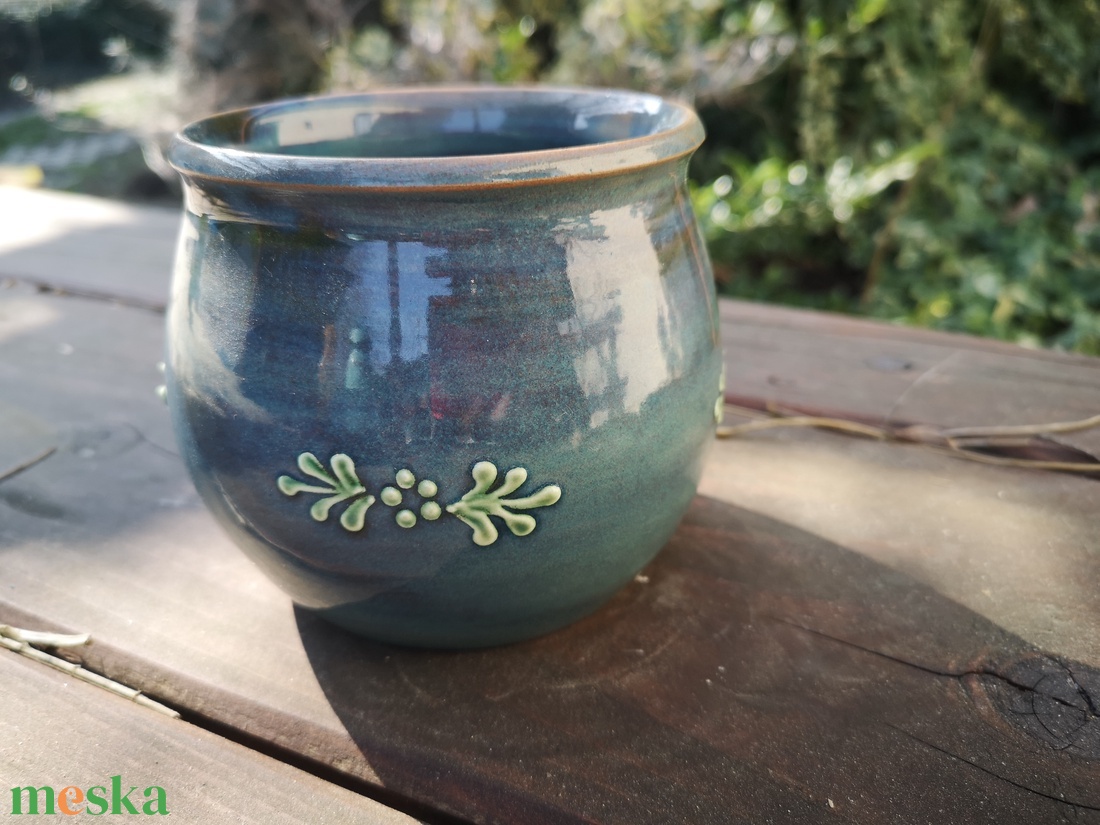 Kerámia kaspó - otthon & életmód - virágdekoráció - virágtartó - kaspó - Meska.hu