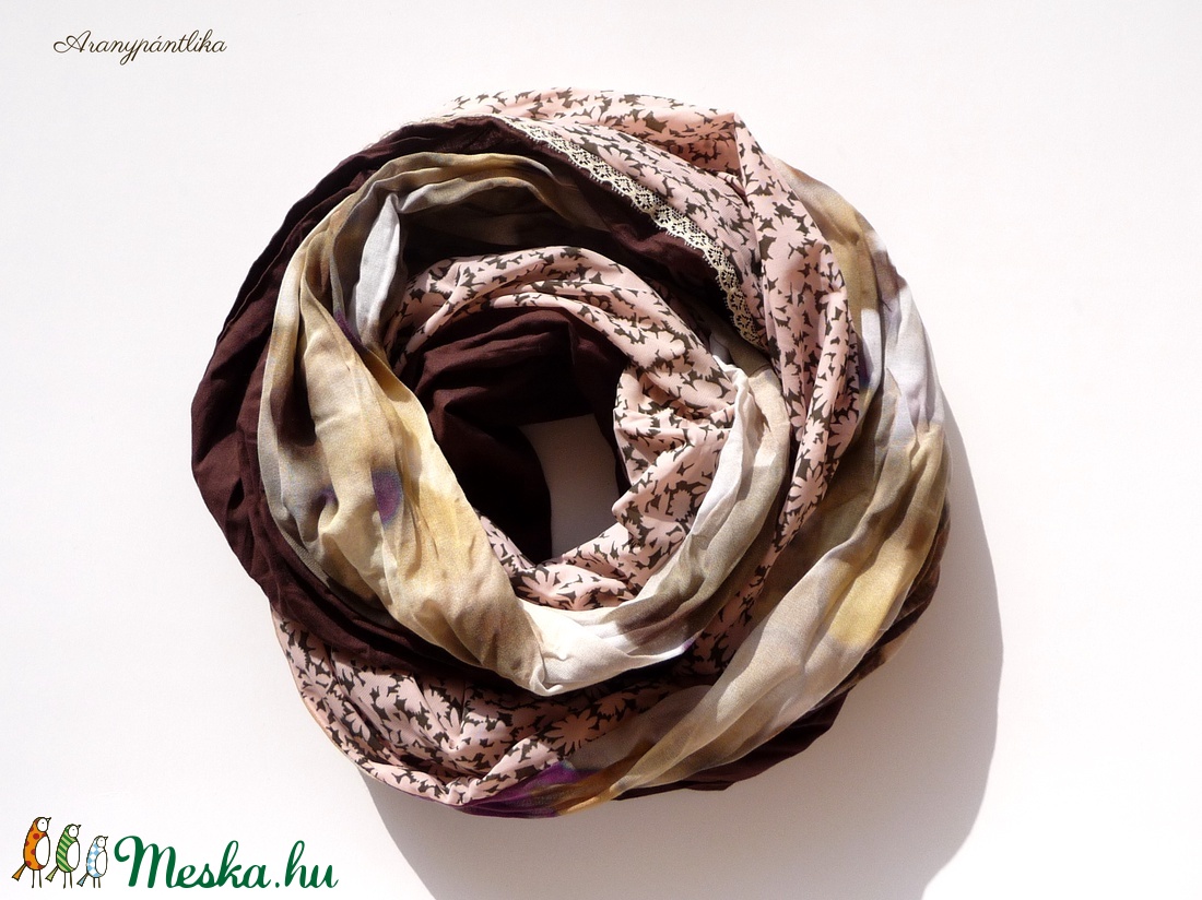 Őszi natúr  (őszi-tavaszi csősál) - Aranypántlika - ruha & divat - sál, sapka, kendő - sál - Meska.hu Őszi natúr  (őszi-tavaszi csősál) - Aranypántlika - ruha & divat - sál, sapka, kendő - sál - Meska.hu