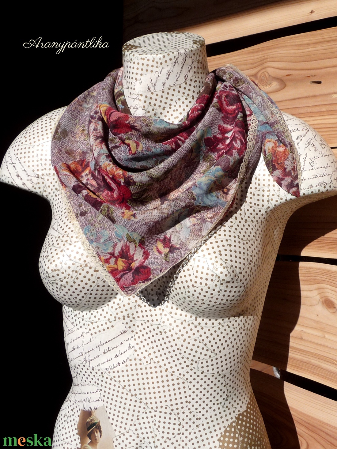 Ódon kendő - ruha & divat - sál, sapka, kendő - kendő - Meska.hu