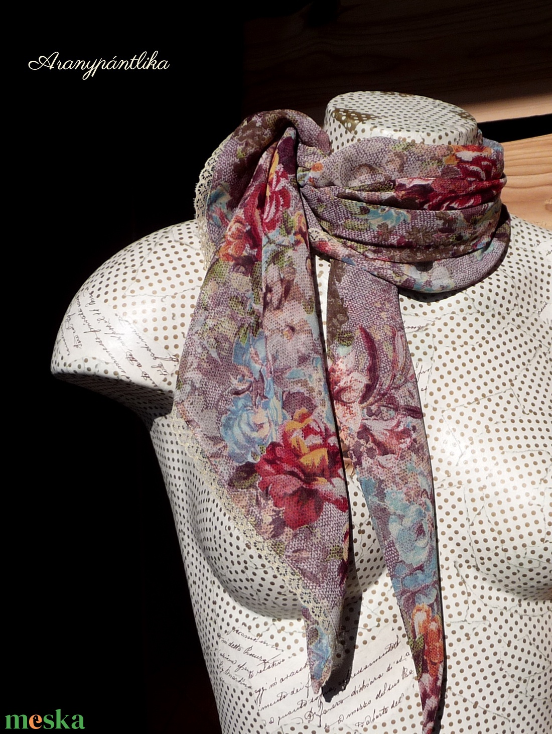 Ódon kendő - ruha & divat - sál, sapka, kendő - kendő - Meska.hu