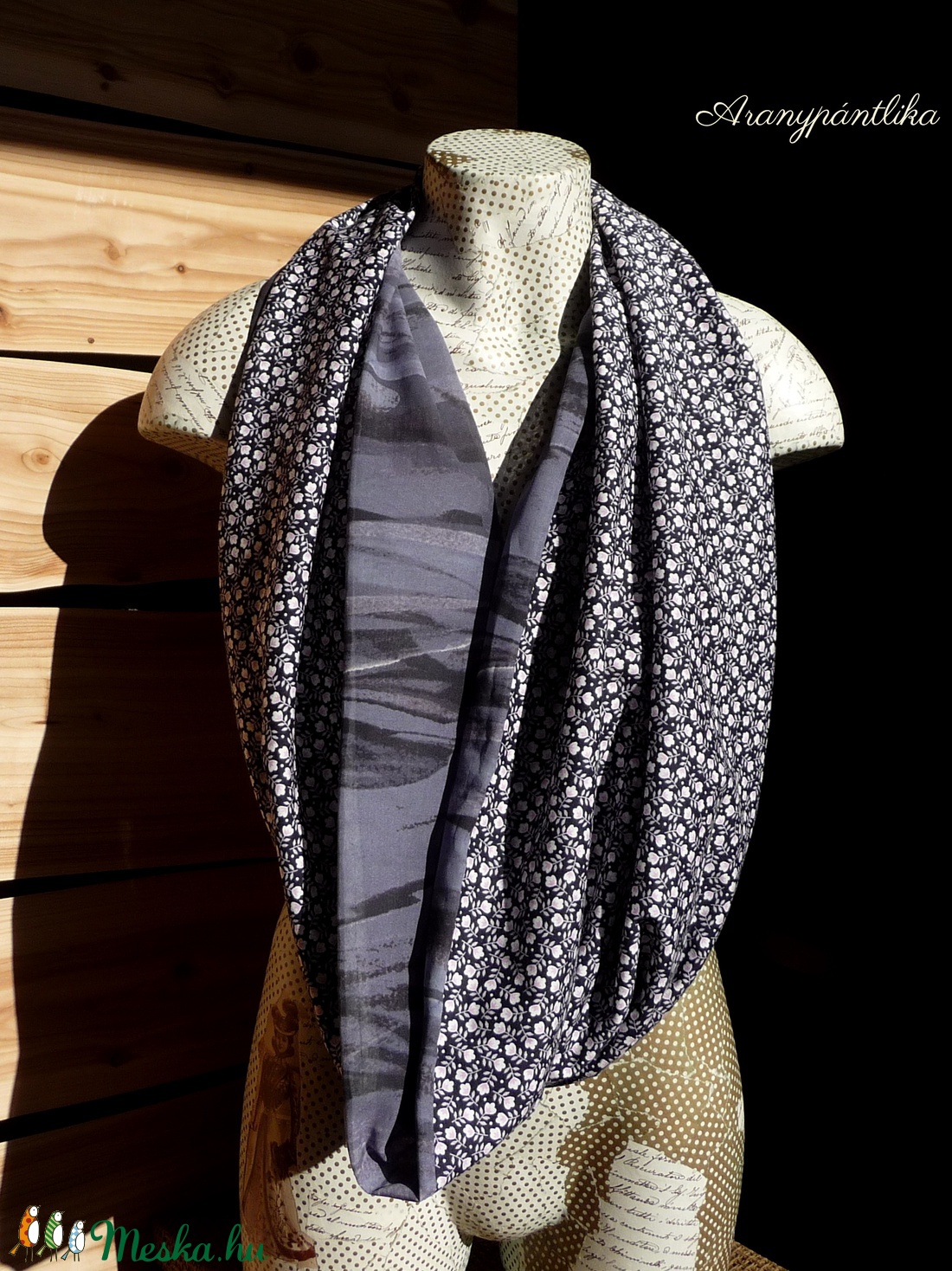 Apró virágos tavaszi-őszi pamut csősál  -  - Meska.hu