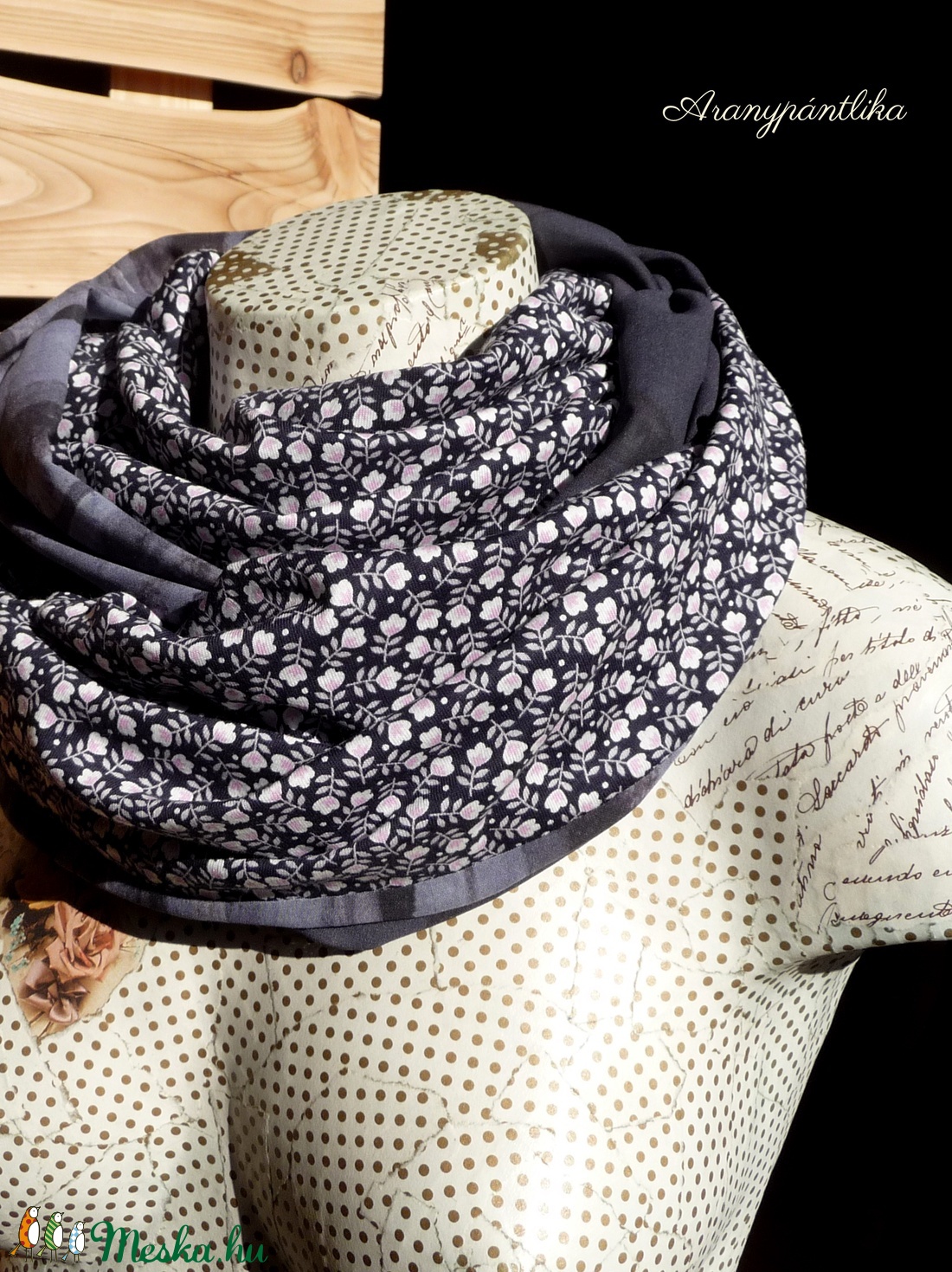 Apró virágos tavaszi-őszi pamut csősál  -  - Meska.hu