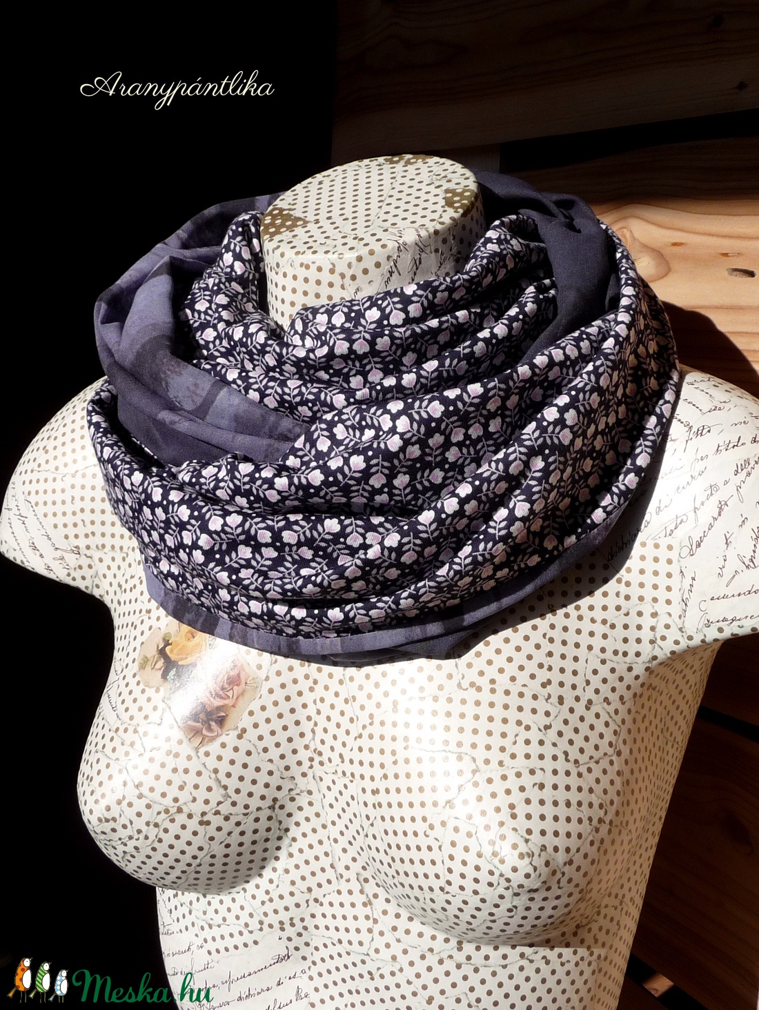 Apró virágos tavaszi-őszi pamut csősál  -  - Meska.hu