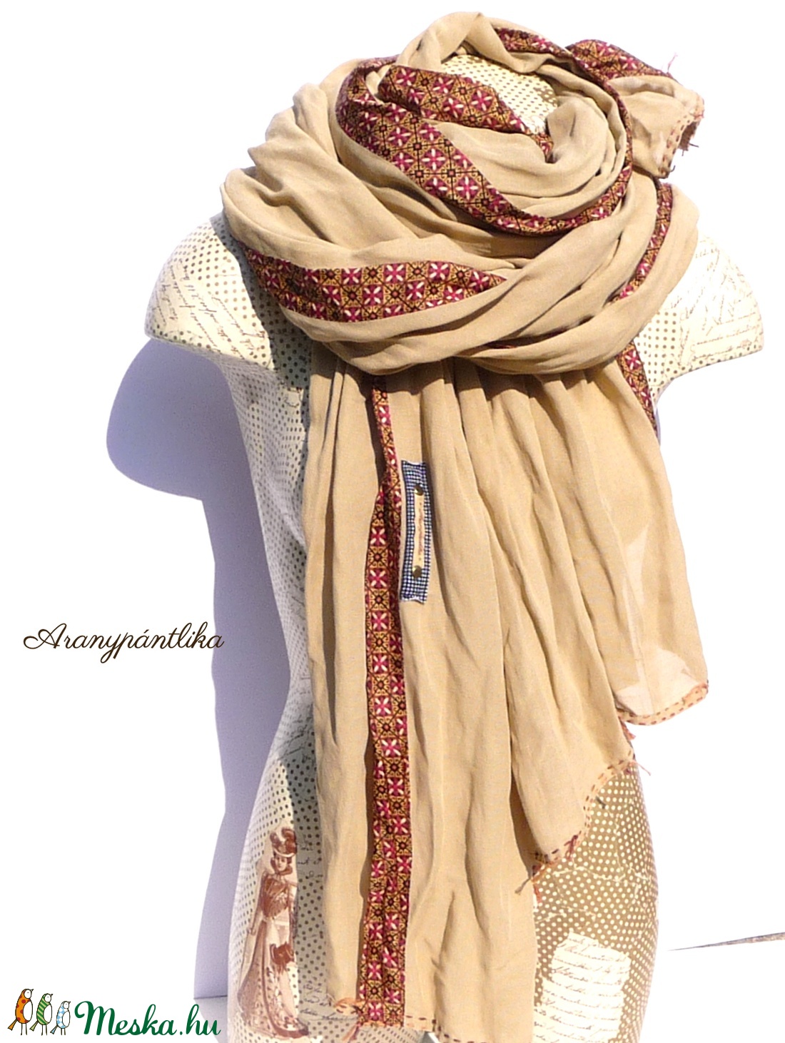 Marokkói lepel (óriás sál/stóla, bordó-homokszín) - ruha & divat - sál, sapka, kendő - stóla - Meska.hu Marokkói lepel (óriás sál/stóla, bordó-homokszín) - ruha & divat - sál, sapka, kendő - stóla - Meska.hu