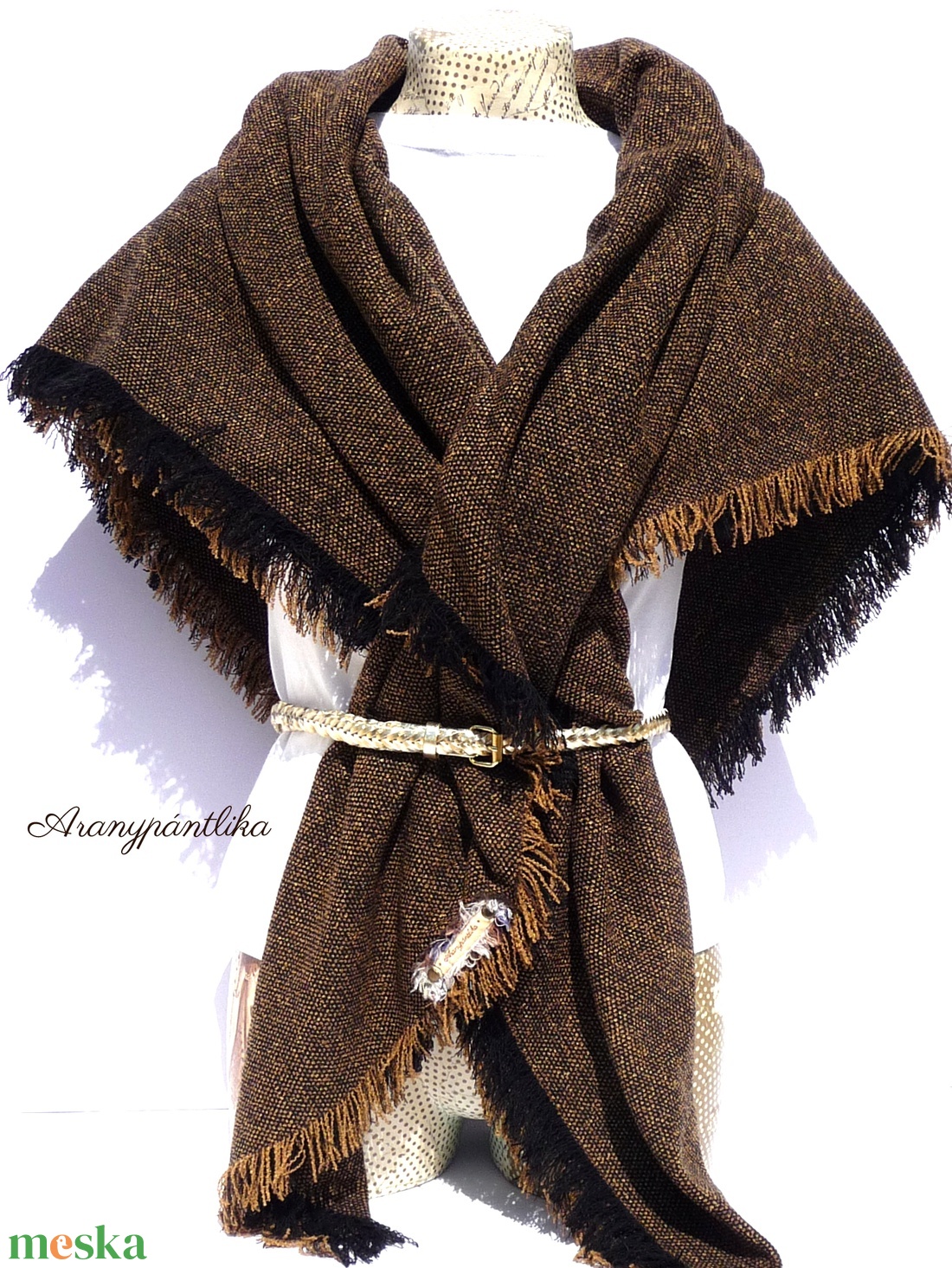 Égetett cukor óriás kendő (brossal vagy anélkül :-))) - ruha & divat - sál, sapka, kendő - stóla - Meska.hu Égetett cukor óriás kendő (brossal vagy anélkül :-))) - ruha & divat - sál, sapka, kendő - stóla - Meska.hu