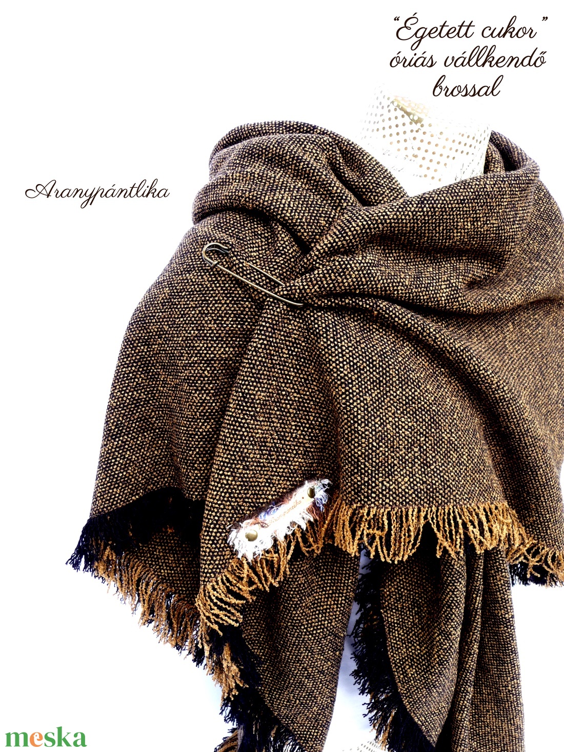 Égetett cukor óriás kendő (brossal vagy anélkül :-))) - ruha & divat - sál, sapka, kendő - stóla - Meska.hu Égetett cukor óriás kendő (brossal vagy anélkül :-))) - ruha & divat - sál, sapka, kendő - stóla - Meska.hu