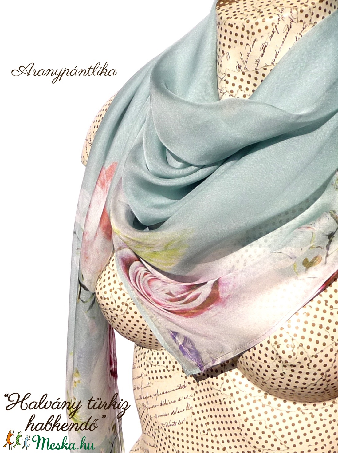 Halvány türkiz hernyóselyem kendő  (1 x 1 m) - ruha & divat - sál, sapka, kendő - kendő - Meska.hu Halvány türkiz hernyóselyem kendő  (1 x 1 m) - ruha & divat - sál, sapka, kendő - kendő - Meska.hu