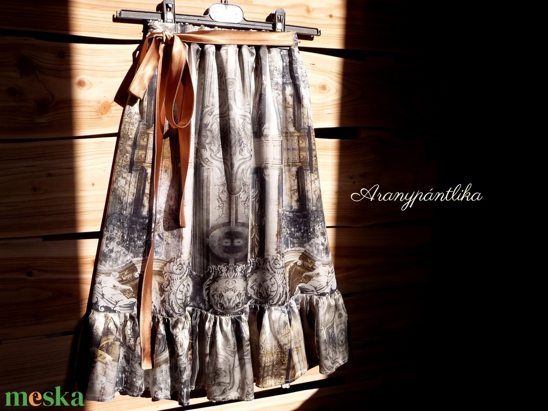 Ódon hernyóselyem szoknya (bronz-szürke) - ruha & divat - női ruha - szoknya - Meska.hu Ódon hernyóselyem szoknya (bronz-szürke) - ruha & divat - női ruha - szoknya - Meska.hu