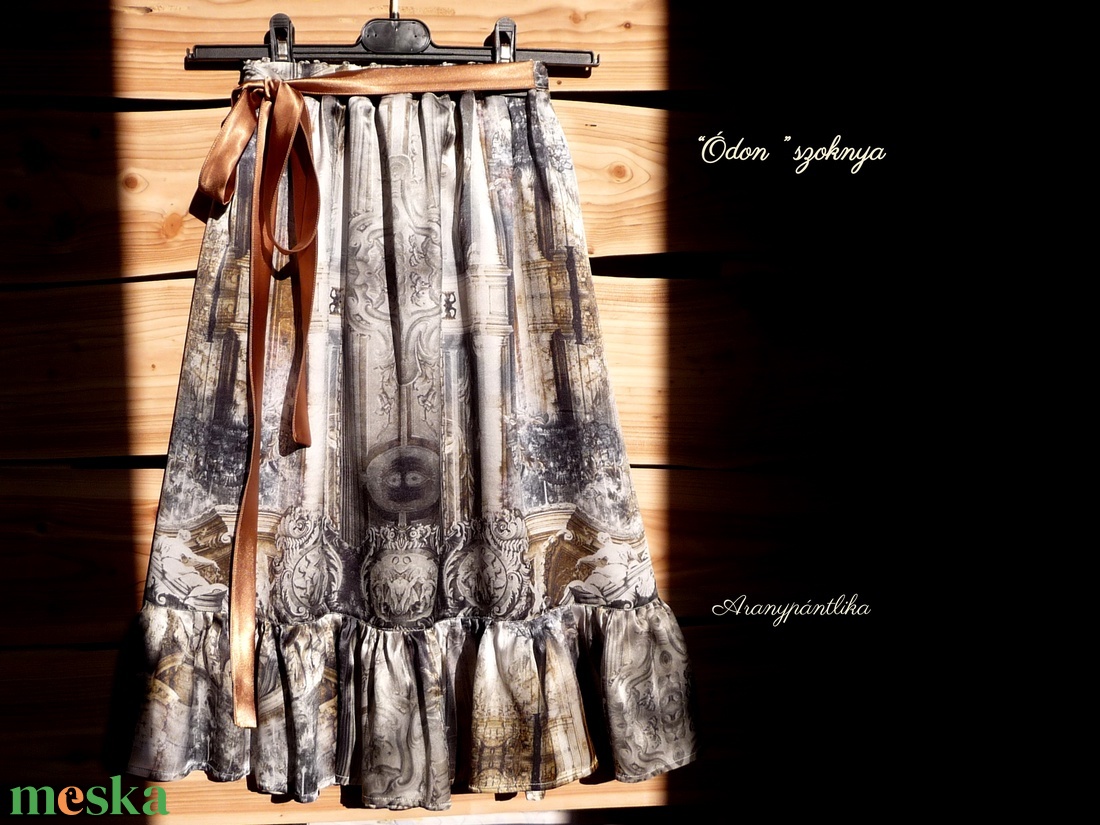 Ódon hernyóselyem szoknya (bronz-szürke) - ruha & divat - női ruha - szoknya - Meska.hu Ódon hernyóselyem szoknya (bronz-szürke) - ruha & divat - női ruha - szoknya - Meska.hu