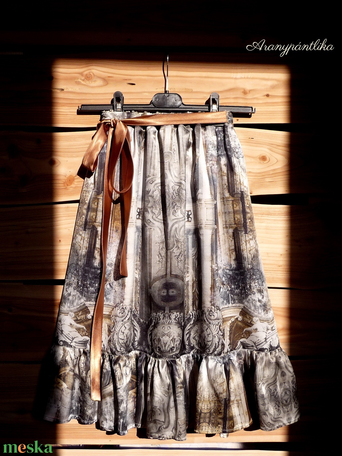 Ódon hernyóselyem szoknya (bronz-szürke) - ruha & divat - női ruha - szoknya - Meska.hu Ódon hernyóselyem szoknya (bronz-szürke) - ruha & divat - női ruha - szoknya - Meska.hu