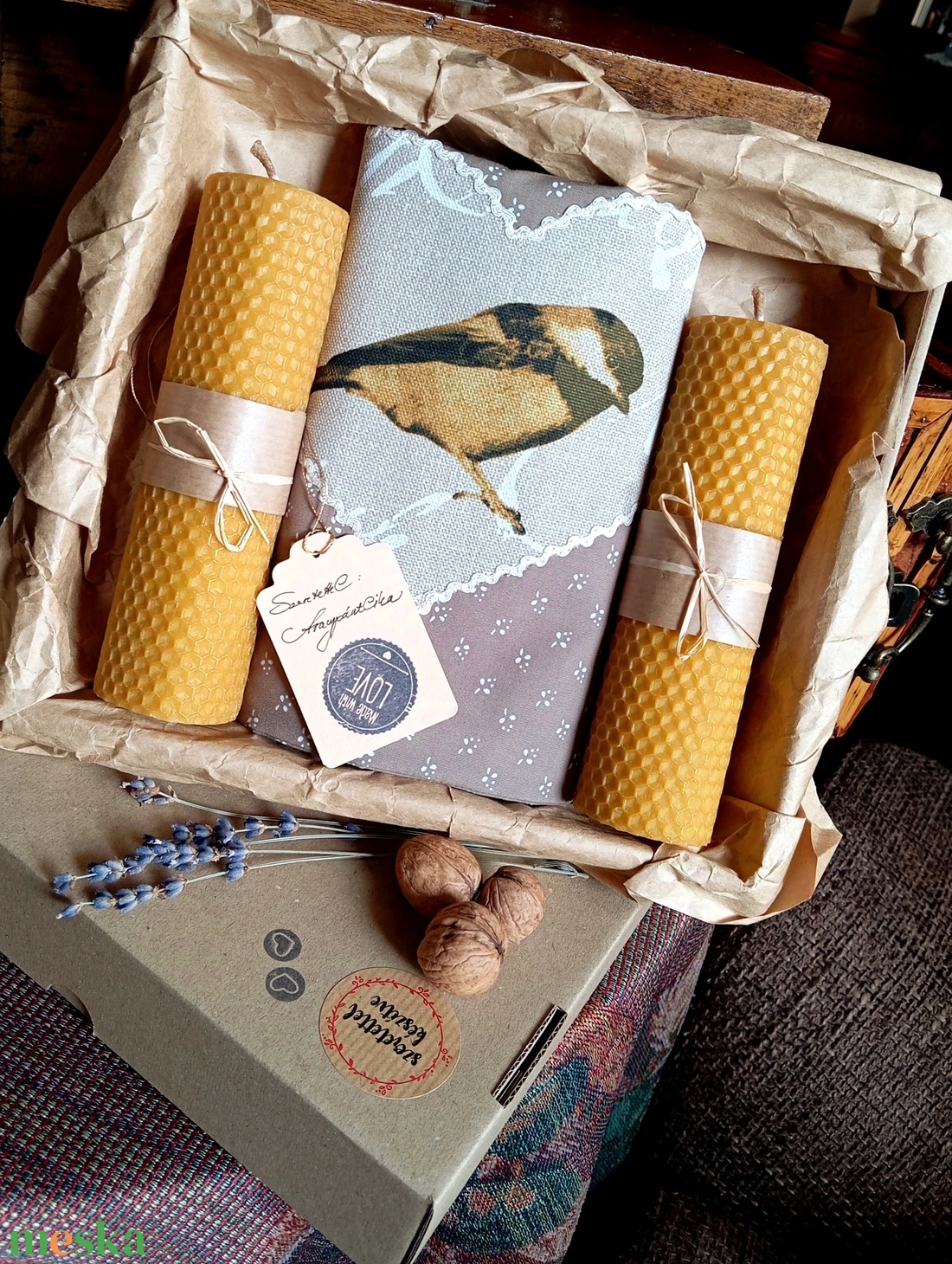 Kiscinkés ajándékbox - táska & tok - bevásárlás & shopper táska - kenyeres zsák - Meska.hu