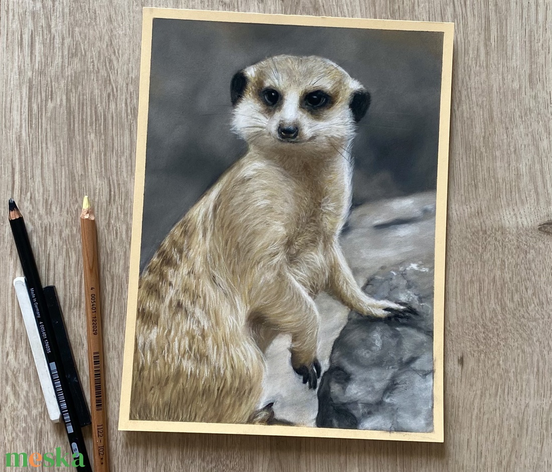 Állat portré fotóról - művészet - grafika & illusztráció - ceruzarajz - Meska.hu
