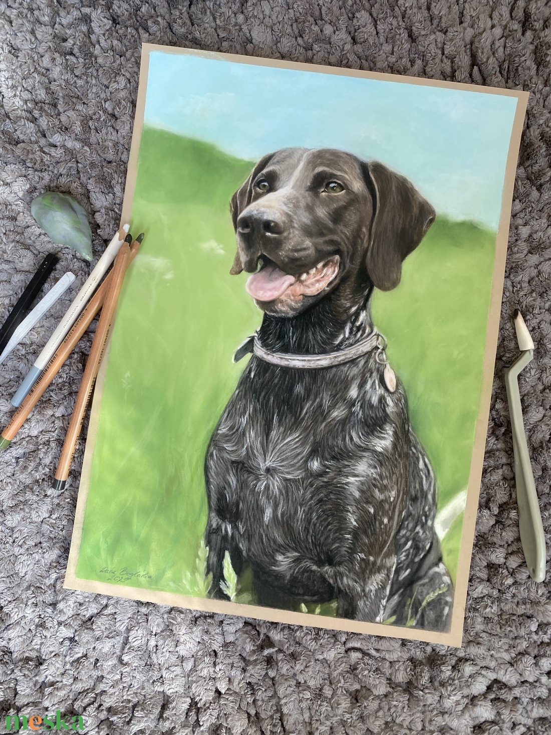 Állat portré fotóról - művészet - grafika & illusztráció - ceruzarajz - Meska.hu