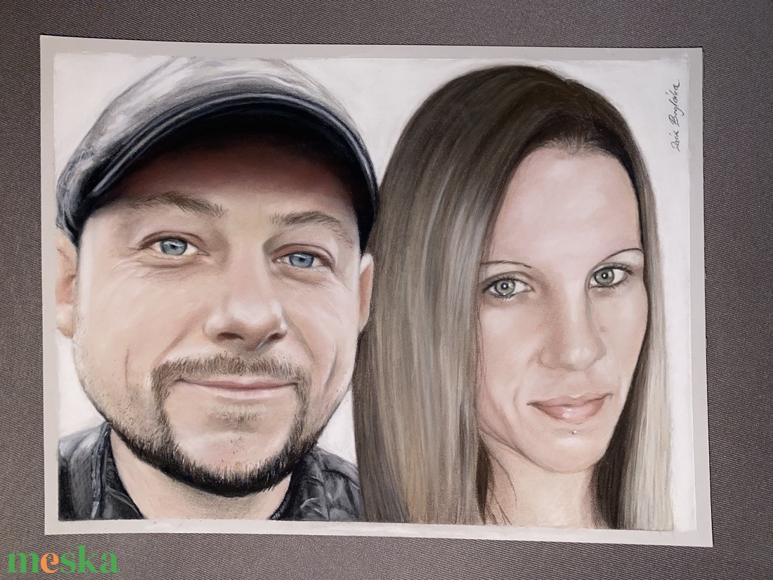 Személy portré fotóról - művészet - grafika & illusztráció - ceruzarajz - Meska.hu