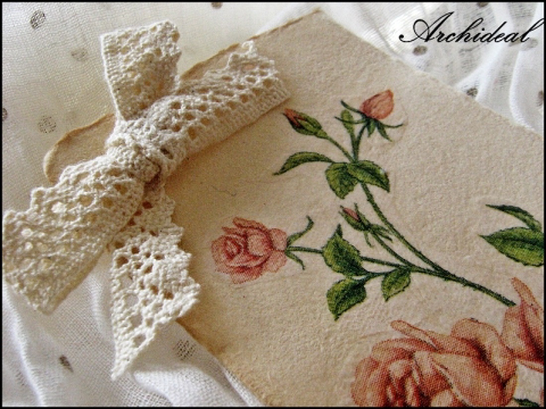 Rózsás könyvjelző -  - Meska.hu