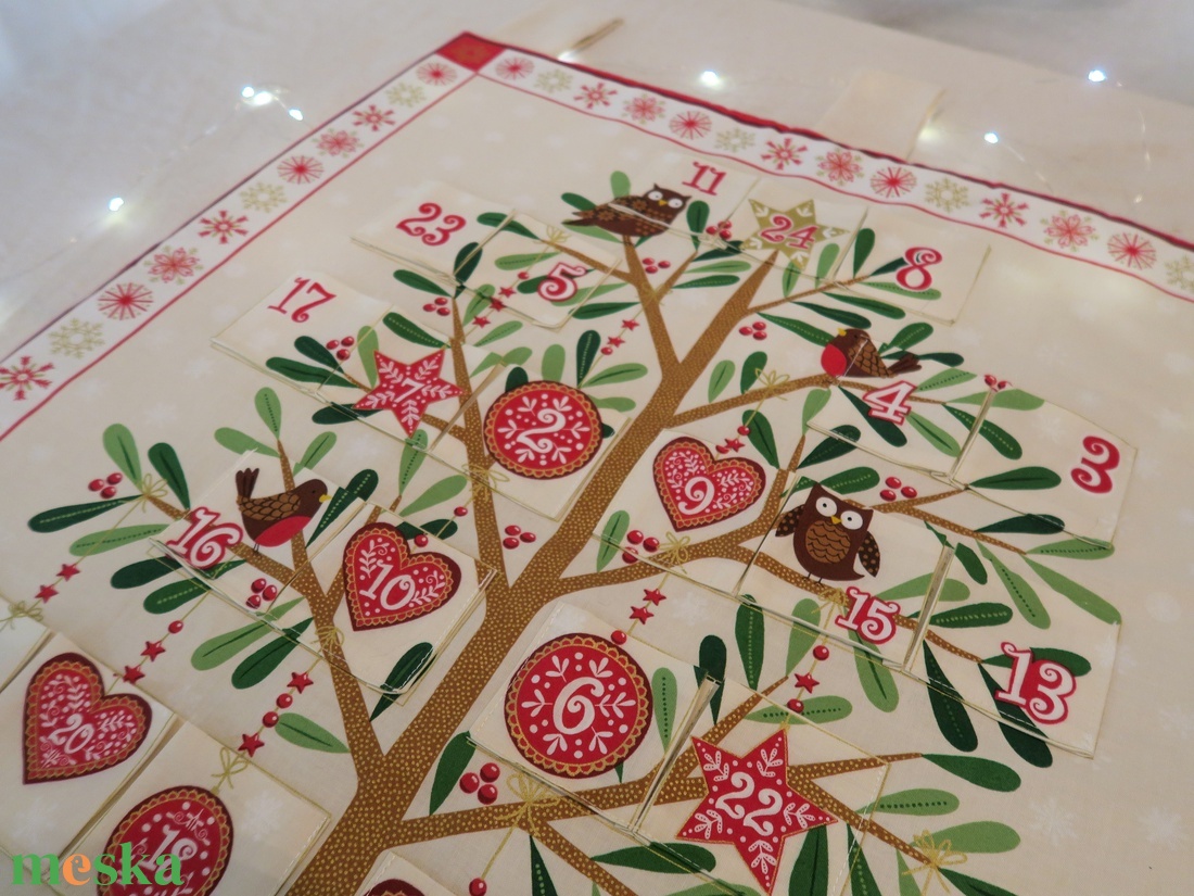 Adventi naptár - karácsonyfa - karácsony - adventi díszek - adventi naptár - Meska.hu