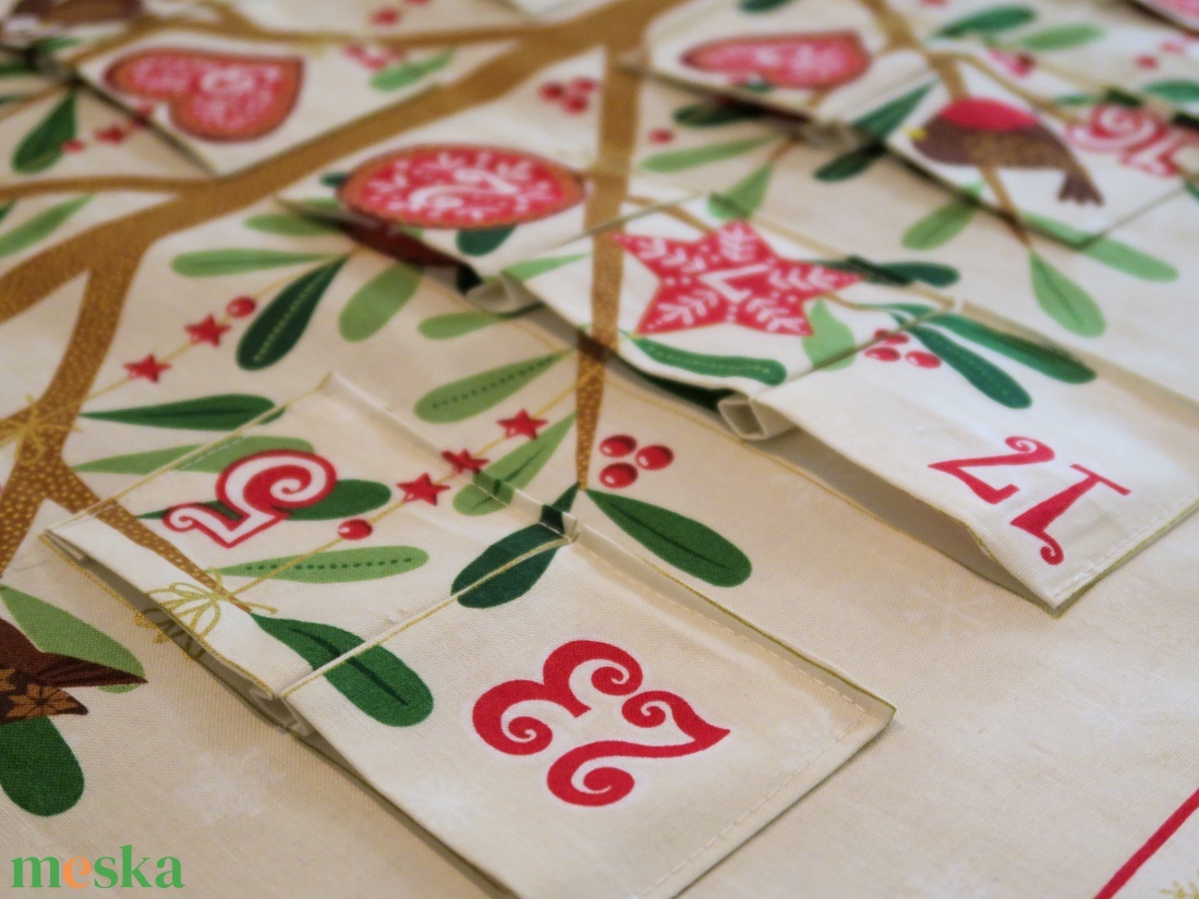 Adventi naptár - karácsonyfa - karácsony - adventi díszek - adventi naptár - Meska.hu