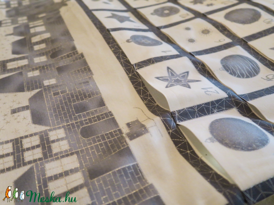 Adventi naptár - karácsonyi falu - karácsony - adventi díszek - adventi naptár - Meska.hu