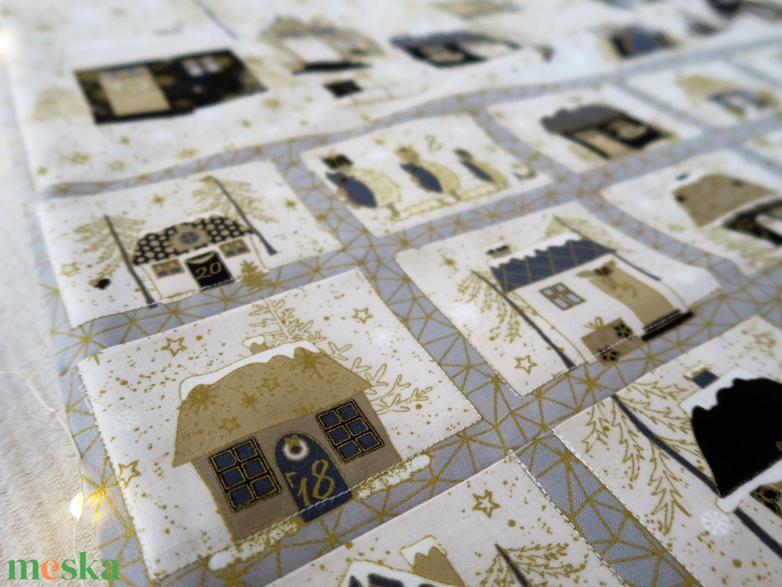 Adventi naptár - mézeskalácsfalu - karácsony - adventi díszek - adventi naptár - Meska.hu