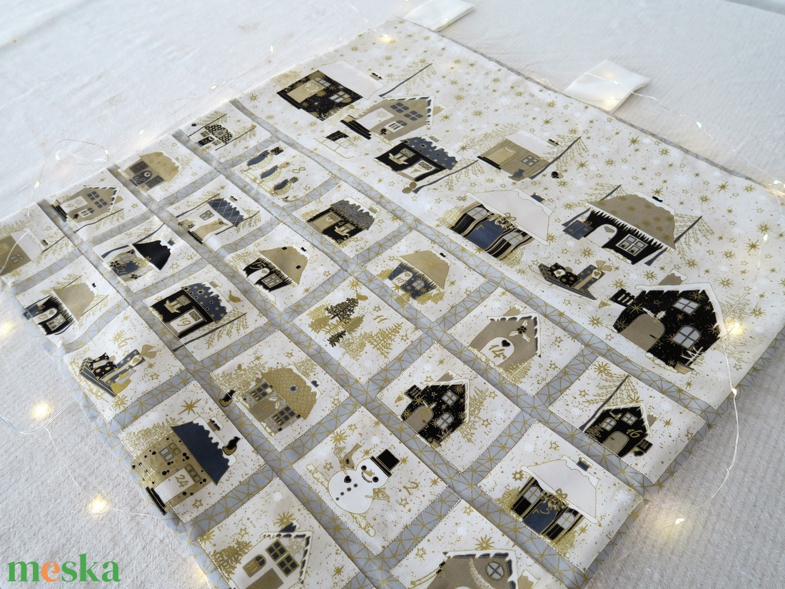 Adventi naptár - mézeskalácsfalu - karácsony - adventi díszek - adventi naptár - Meska.hu